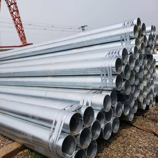 Línea de tubería sin soldadura de acero al carbono ASTM A106 A36 BS 1387 Ms Tubería de acero de sección hueca galvanizada Tubería de acero soldada cuadrada y redonda